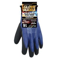 【ニトリル手袋】 川西工業 GM538グローブマニア ニトリルサーモ ブルー L GM538 1双