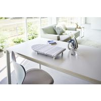 山崎実業 北欧風 暮らしの定番 卓上脚付き 舟型アイロン台 S チェック グレー 5790 1枚×12（直送品）