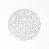 PVCコースター4枚セット（シルバー） LAKOLE/ラコレ