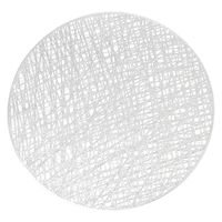 PVCランチョンマット（シルバー） 1セット（1枚×6） LAKOLE/ラコレ