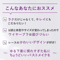 【アウトレット】ルシアン ノンワイヤーブラ マジカルフィットBeauty ディープインディゴ S 1個