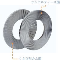 HEICO ハイコロック ウェッジロックワッシャー ステンレス 幅狭M8 (200ペア) HLS-8S 1箱(200組) 627-6756（直送品）