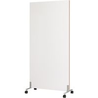 TRUSCO ローパーティション W900XH1850 片面ホワイトボード仕様 ライトウォルナット WLP-1809-IW-BR 1枚（直送品）