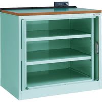トラスコ中山 TRUSCO フリッパードアキャビネット 1010X650XH920 天板付 グリーン色 FPB302TC 1台（直送品）