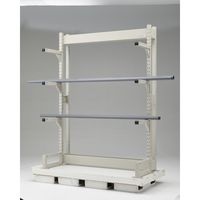 トラスコ中山 TRUSCO ボルトレス長尺保管棚M1.5 単式基本1500X450XH2400 4段 VRM1.58554 1台（直送品）