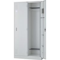 トラスコ中山 TRUSCO スタンダードロッカー 2人用ワイド オフホワイト 900X515XH1790 WL27W 1台 561-6262（直送品）