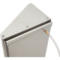 東製作所 アズマ ステンレス水切りトレー付パンチング平棚 塩ビホース左側 FSPM-1800-300-L 1台 419-0296（直送品）