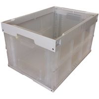 松本産業 オリコン 1面窓 50L ホワイト/クリア CW50IVC 1セット(2個) 570-3278（直送品）