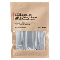 無印良品 サッととけるマイボトル300ml用 白桃＆グリーンティー 12g（300ml用10袋） 1セット（1個×2） 良品計画