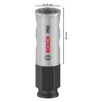 BOSCH 磁器タイル用乾式ダイヤモンドホールソー 2608901553 1個（直送品）