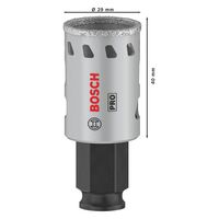 BOSCH 磁器タイル用乾式ダイヤモンドホールソー 2608901556 1個（直送品）