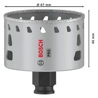 BOSCH 磁器タイル用乾式ダイヤモンドホールソー 2608901568 1個（直送品）
