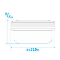 金鵄製作所 軟膏壺(定量型軟膏容器)10mL 青 50個 AT10F-03 1袋(50個入)（直送品）