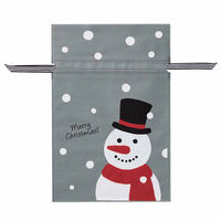 【軒先渡し】ストア・エキスプレス　不織布リボン付きギフトバッグ スノーマン　7415-660　1セット(10枚)（直送品）