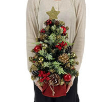 【軒先渡し】ストア・エキスプレス　デコレーションクリスマスツリー ボール＆コーン 45cm 　　8730-6006　1個（直送品）