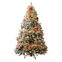 【軒先渡し】ストア・エキスプレス　ゴージャスクリスマスツリーセット スノー　高さ180×幅110cm　8736-1644　1セット（直送品）