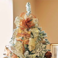 【軒先渡し】ストア・エキスプレス　ゴージャスクリスマスツリーセット スノー　高さ210×幅121cm　8736-1646　1セット（直送品）