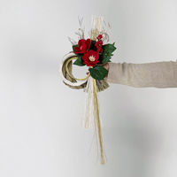 【軒先渡し】ストア・エキスプレス　しめ縄リース 全長65cm　8736-1760　1個（直送品）