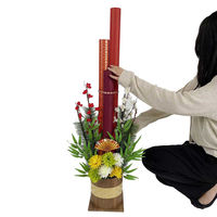 【軒先渡し】ストア・エキスプレス　彩華門松アレンジ 高さ107cm　8784-7384　1台（直送品）