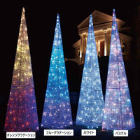 【軒先渡し】ストア・エキスプレス　LEDビッグクリスタルライト　クリスマスツリー　ホワイト　8803-1142　1台（直送品）