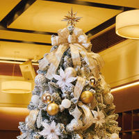 【軒先渡し】ストア・エキスプレス　クリスマスツリーセット ホワイトゴールド　高さ300×幅170cm　8813-400　1セット（直送品）