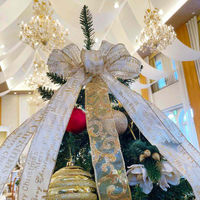 【軒先渡し】ストア・エキスプレス　クリスマスツリーセット ゴールド　高さ150×幅100cm　8813-402　1セット（直送品）