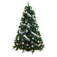 【軒先渡し】ストア・エキスプレス　クリスマスツリーセット シルバー　高さ180cm　8813-426　1セット（直送品）