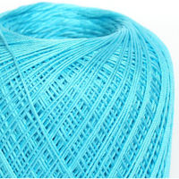 オリムパス製絲 エミーグランデ レース糸 合細 Col.384 水色系 50g 約218m 3玉セット EMMY-384 1箱/3玉セット（直送品）