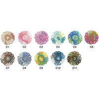 エミーグランデ カラフル レース糸 合細 Col.C6 グリーン系 25g 約110m 3玉セット EMMYC-C6 1箱/3玉セット（直送品）