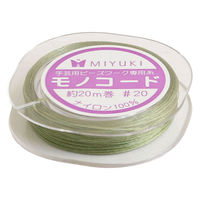 MIYUKI ビーズワーク専用糸 「モノコード」 #20/20m巻 モスグリーン K2332/13 K2332-13 1セット/5個入（直送品）
