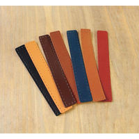 日本紐釦貿易 本革持手補強パーツ W18×H120mm レッド 2個 MAP129-R 1袋2個入/5袋(合計4個)（直送品）