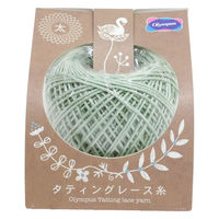 オリムパス製絲 タティングレース糸 太 レース糸 Col.T309 黄緑系 約40m OLY-TLY-T309 1箱/3玉セット（直送品）