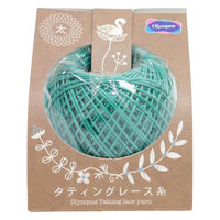 オリムパス製絲 タティングレース糸 太 レース糸 Col.T313 グリーン系 約40m OLY-TLY-T313 1箱/3玉セット（直送品）