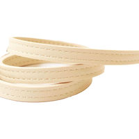 日本紐釦貿易 合皮スムーステープ アイボリー 幅約10mm 2mカット切り売り PLT1010-IV-2M 1枚（直送品）