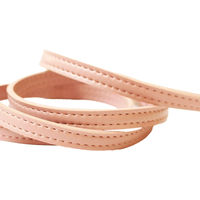 日本紐釦貿易 合皮スムーステープ ピンク 幅約10mm 4mカット切り売り PLT1010-P-4M 1枚（直送品）