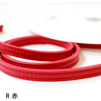 日本紐釦貿易 合皮スムーステープ 赤 幅約10mm 2mカット切り売り PLT1010-R-2M 1枚（直送品）