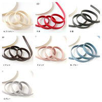 日本紐釦貿易 合皮スムーステープ 黒 幅約15mm 5mカット切り売り PLT1015-B-5M 1枚（直送品）