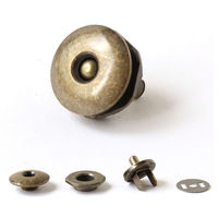 日本紐釦貿易 ワンポールマグネット アンティークゴールド 1組 SM1701-AG 1セット/3組入（直送品）