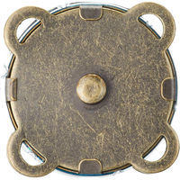 日本紐釦貿易 縫い付マグネット アンティークゴールド φ18mm 3組 SM9-AG 1袋3組入/3袋(合計9組入（直送品）