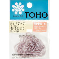 TOHO(トーホー) TOHO 特小ビーズ 糸通しビーズ 外径約1.5mm 1m入り No.110 SSB-110-PC 1箱/5枚（直送品）