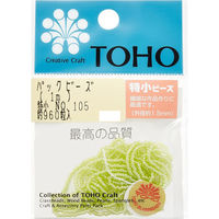 TOHO(トーホー) TOHO 特小ビーズ 糸通しビーズ 外径約1.5mm 1m入り No.105 SSB-105-PC 1箱/5枚（直送品）