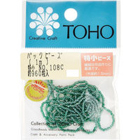 TOHO(トーホー) TOHO 特小ビーズ 糸通しビーズ 外径約1.5mm 1m入り No.108C SSB-108C-PC 1箱/5枚（直送品）