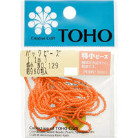 TOHO(トーホー) TOHO 特小ビーズ 糸通しビーズ 外径約1.5mm 1m入り No.129 SSB-129-PC 1箱/5枚（直送品）