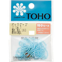 TOHO(トーホー) TOHO 特小ビーズ 糸通しビーズ 外径約1.5mm 1m入り No.163 SSB-163-PC 1箱/5枚（直送品）