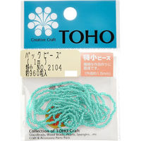 TOHO(トーホー) TOHO 特小ビーズ 糸通しビーズ 外径約1.5mm 1m入り No.2104 SSB-2104-PC 1箱/5枚（直送品）