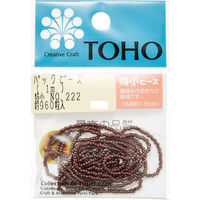 TOHO(トーホー) TOHO 特小ビーズ 糸通しビーズ 外径約1.5mm 1m入り No.222 SSB-222-PC 1箱/5枚（直送品）