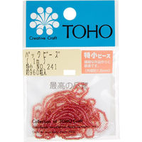 TOHO(トーホー) TOHO 特小ビーズ 糸通しビーズ 外径約1.5mm 1m入り No.241 SSB-241-PC 1箱/5枚（直送品）