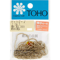 TOHO(トーホー) TOHO 特小ビーズ 糸通しビーズ 外径約1.5mm 1m入り No.369 SSB-369-PC 1箱/5枚（直送品）