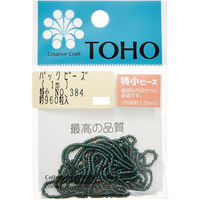 TOHO(トーホー) TOHO 特小ビーズ 糸通しビーズ 外径約1.5mm 1m入り No.384 SSB-384-PC 1箱/5枚（直送品）