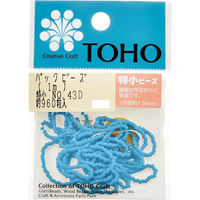 TOHO(トーホー) TOHO 特小ビーズ 糸通しビーズ 外径約1.5mm 1m入り No.43D SSB-43D-PC 1箱/5枚（直送品）
